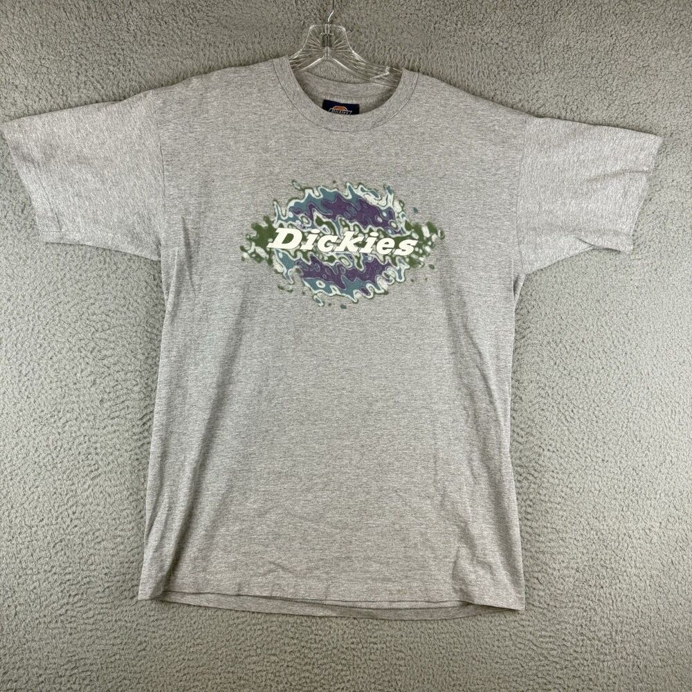 Vintage Dickies Graphic T-shirt Men’s XL Gray Short Sleeve Y2K